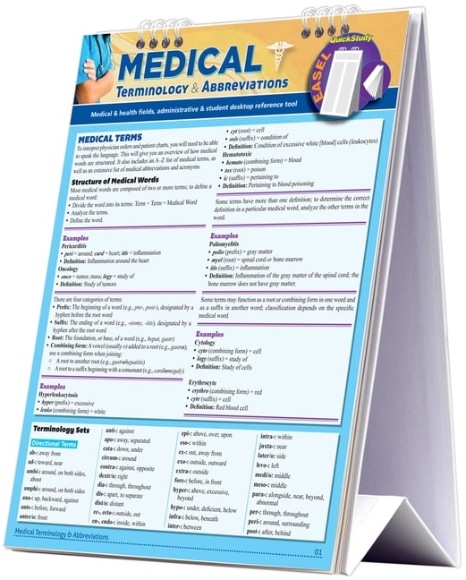 CORINNE LINTON Medical Terminology & Abbreviations Desktop Easel Book : a QuickStudy Reference Tool for Students and Medical, Health & Administrative Fields (Other)