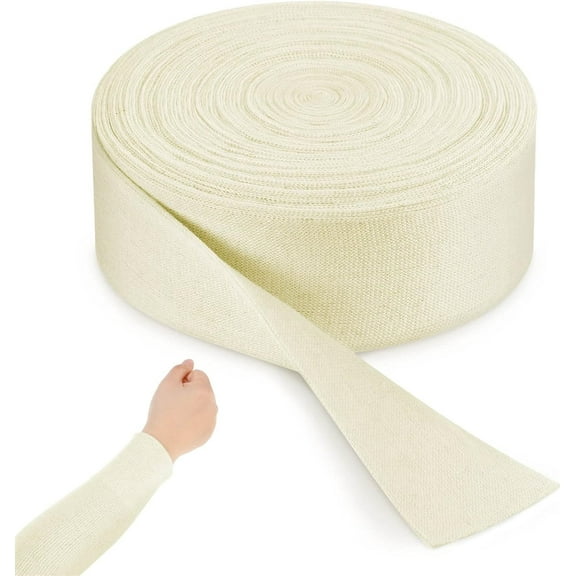 1 Roll Cotton Tubular Bandages,High Elastic Plaster Liner,Stockinette Tubular Bandage,Comfortable Arm Compression Bandage Sleeve,Stretch Bandage for Pre-Splinting or Casting