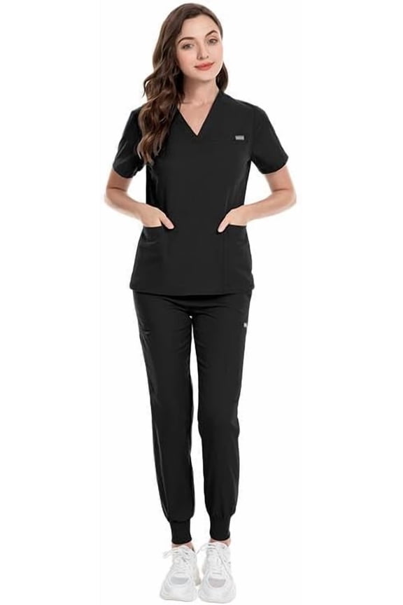 Medical Uniform Scrubs Top and Pants, Scrub Sets Women's