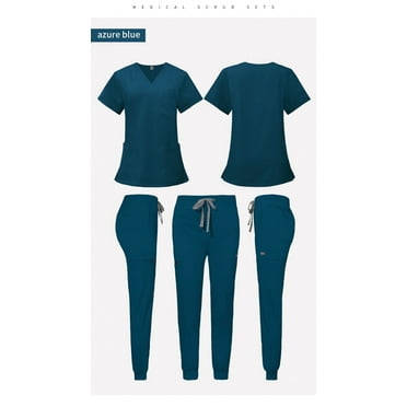 Medical Uniform Women Scrubs Set Medical Scrubs Top and Pants