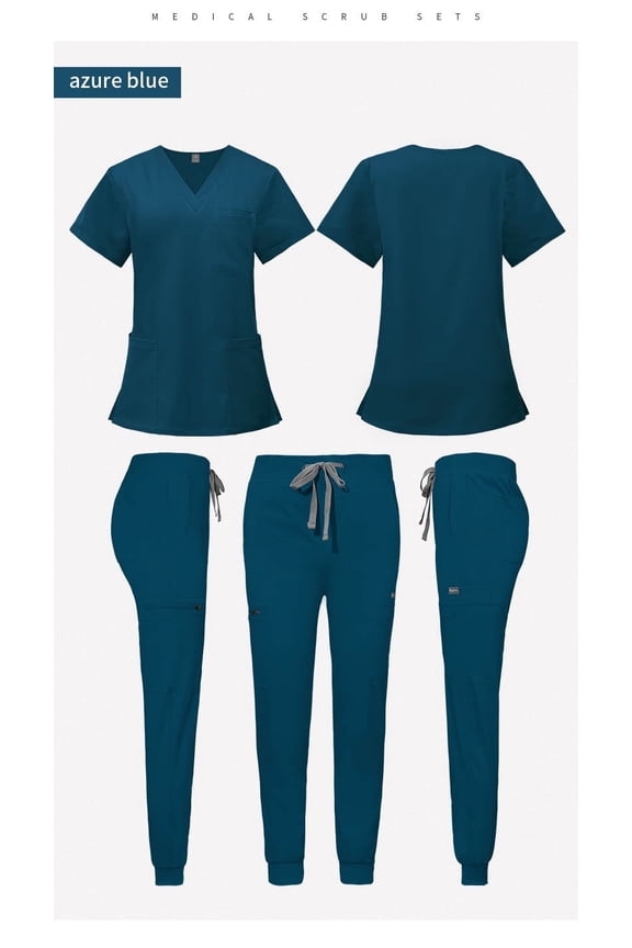 Medical Uniform Women Scrubs Set Medical Scrubs Top and Pants