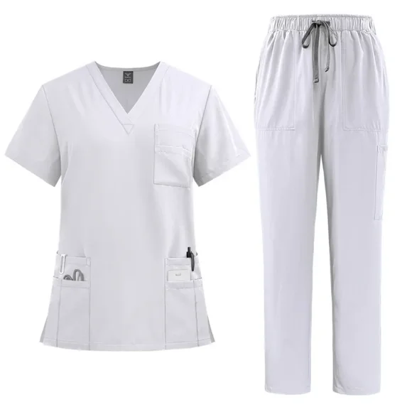 Medical Uniforms Women Nursing Clothes Nurse Scrubs Sets Doctor Dentist Workwear Clinical Tops Pants