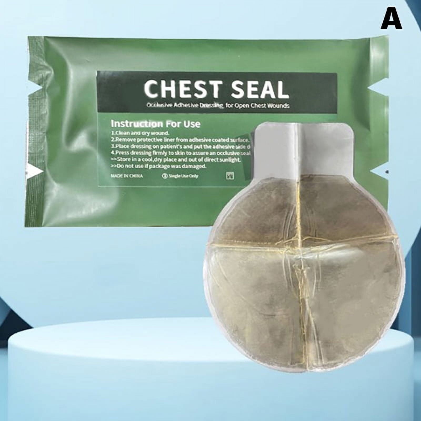 Medical Vent Chest Seal Occlusive Adhesive Dressing for Open Chest