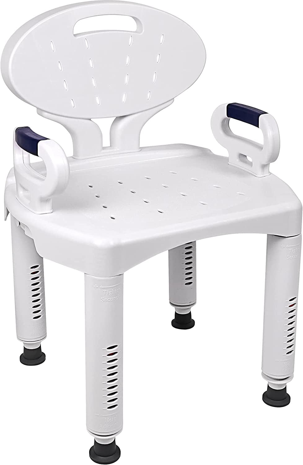 Medical Wide Shower Chair Bathtub Seat with Armrests and Back, Supports ...