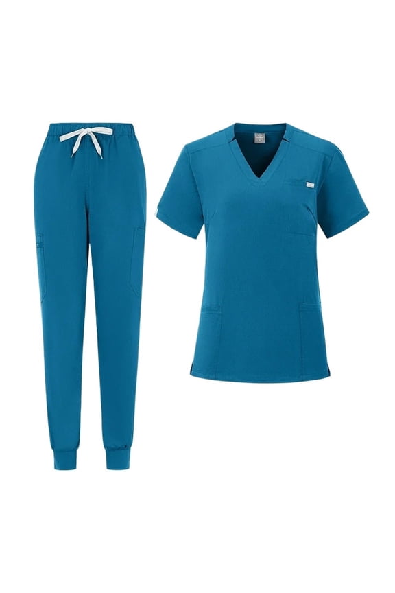 Medical Women Scrubs Sets Hospital Surgery Dental Clinic Beauty Spa Salon Lab Workwear Clothes