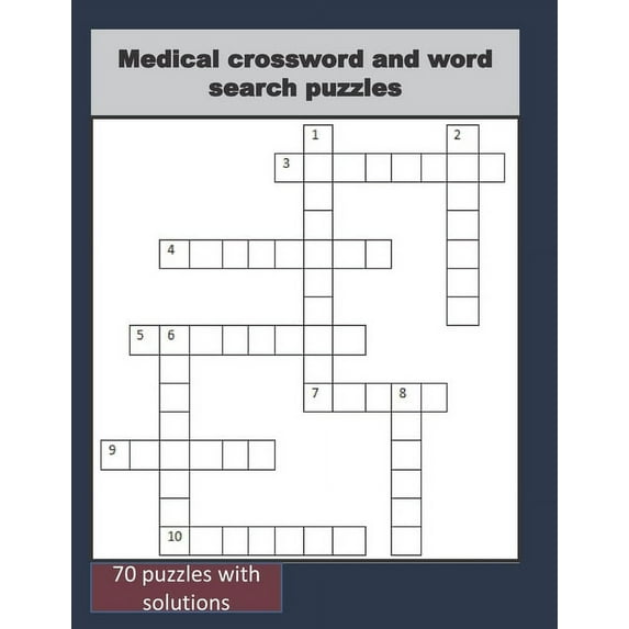 Medical crossword and word search puzzles (Paperback)(Large Print)