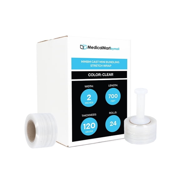 MedicalMartByMail Banding Stretch Film Dispenser, 24 Rolls Fits 2" Roll Width, 24 Count