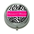 thumbnail image 1 of Medicated & Motivated - Zebra Print Pill Box, 1 of 2