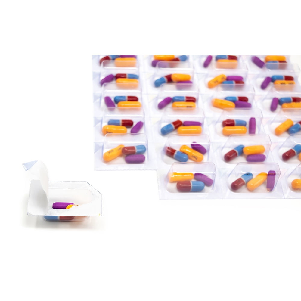 Pill Organizer XL Blister Trays with Color-Coded Pressure Sensitive Lidding Sheets for Caregivers