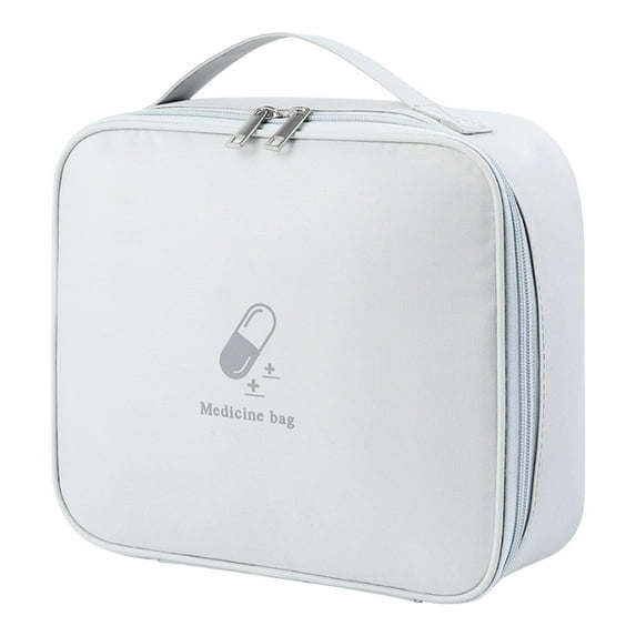 Medication Empty Bottle Organizer, Medication Bottle Organizer with Portable Pouch, Family First Aid Kit for Emergency Medications (No Drugs)