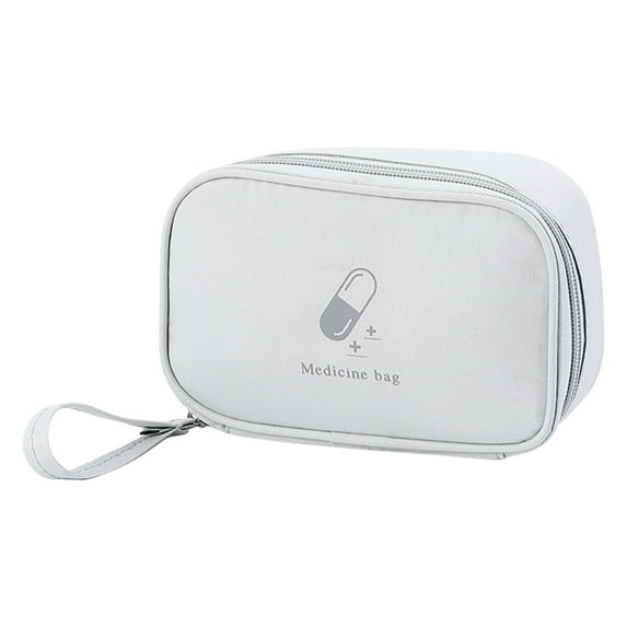 Medication Empty Bottle Organizer, Medication Bottle Organizer with Portable Pouch, Family First Aid Kit for Emergency Medications (No Drugs)