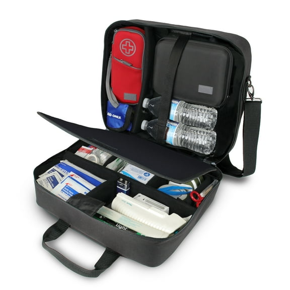 Medication Equipment Bag with Padded Shoulder Strap & Adjustable Storage Compartments by USA GEAR