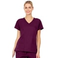 thumbnail image 1 of Medichic Mini Marilyn Violet Mock Wrap Scrub Top, 1 of 3