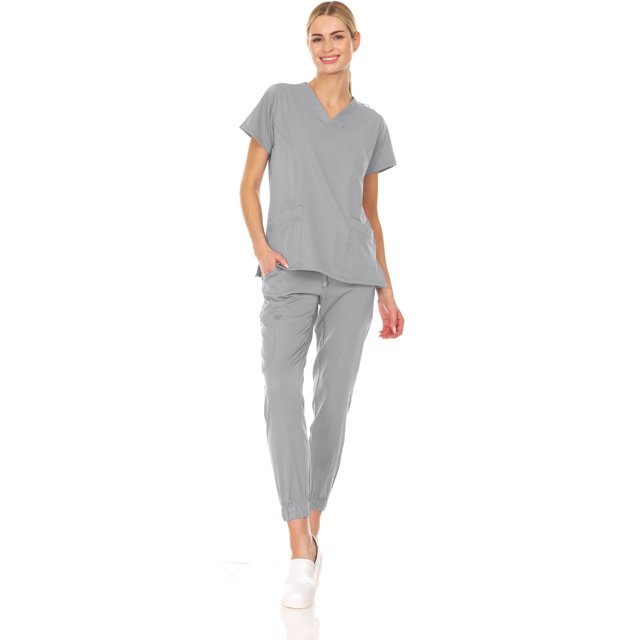 Medichic Mini Marilyn Women's Joggers Scrub Set Medical Nursing Stretch