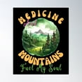 thumbnail image 1 of Medicine And Mountains Fuel My Soul. Nurse Hiking Poster Wall Art, Modern Wall Decor, 8x12 UNFRAMED, 1 of 3