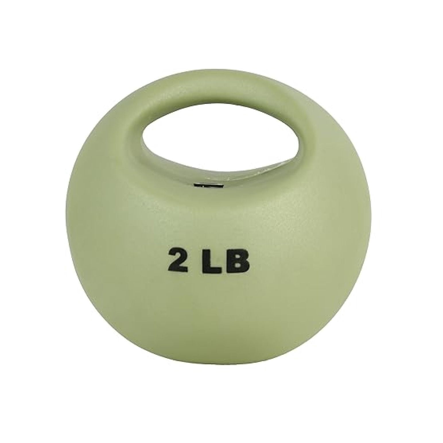 Medicine Ball with Handle 2lb - Tan Strength Training Ball - Core Workout Equipment - Rotational Exercise Ball - Fitness Ball for Abs & Torso