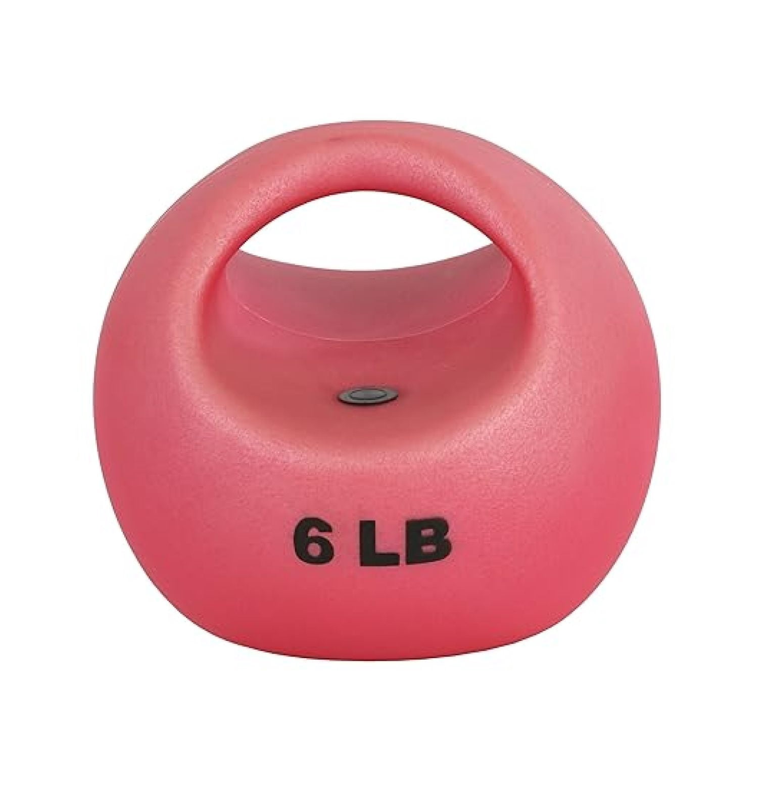 Medicine Ball with Handle 6lb - Red Exercise Ball for Core Strength, Rotational Training, & Total Body Workout - Fitness Ball for Men & Women