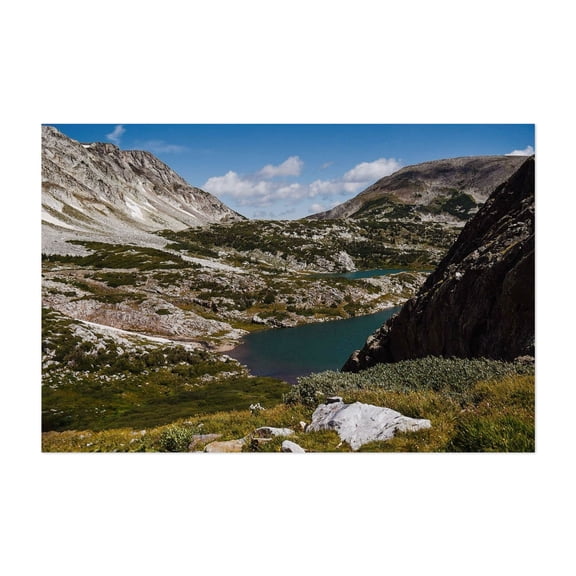 Medicine Bow Peak Trail II - Wyoming Photography Landscape Mountain Nature Scenic Wilderness Lake Unframed Wall Art Print 4 x 6 inches