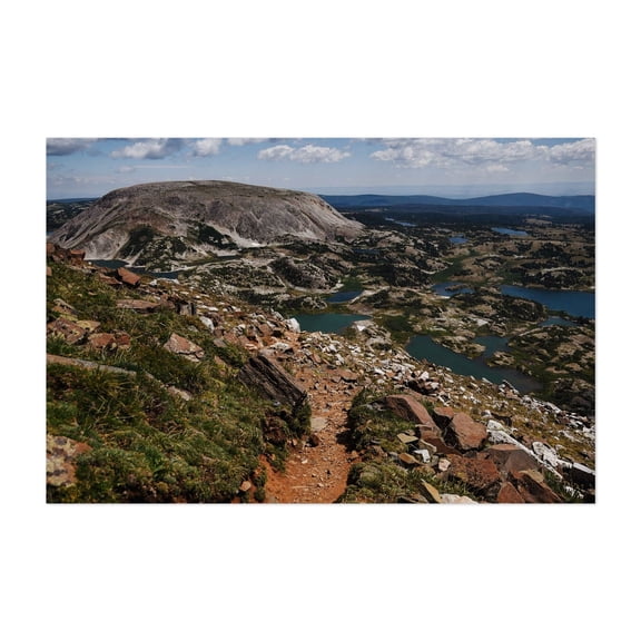 Medicine Bow Peak Trail IV - Wyoming Photography Mountain Landscape Nature Scenic Wilderness Lake Unframed Wall Art Print 4 x 6 inches