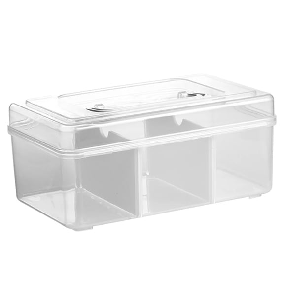 Medicine Box (Pill Organizer, First Aid Case), 1 Pc Plastic Storage Box Organizer, Family Emergency Medicine Storage Box, Medicine Box, Pill Organizer, Vitamin Case, Travel Meds, by Kingtowag