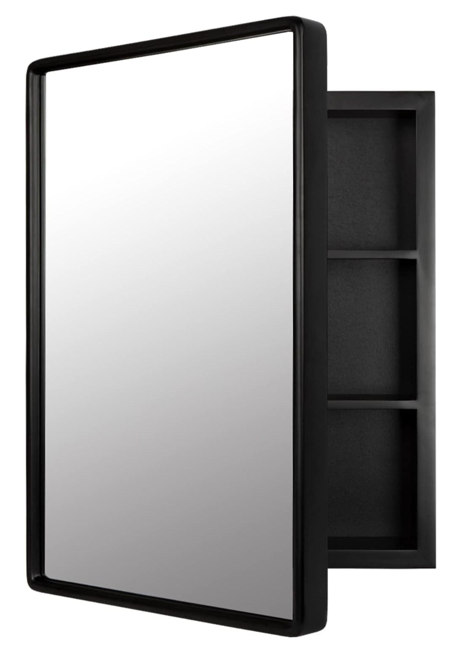 Medicine Cabinet Bathroom Mirror, 24''x16'' Farmhouse Wood Frame ...