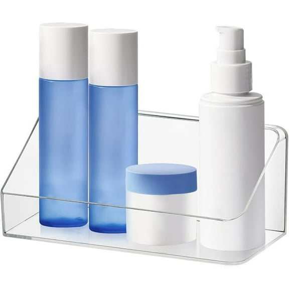 Medicine Cabinet Shelves Organizer, Wall Mounted Storage Organizer, Clear Storage Box for RV Bathroom, Bedroom (Transparent)