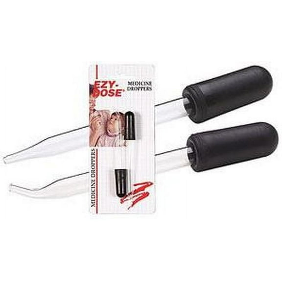 Medicine Dropper - Ezy Dose Straight and Bent Tip Glass Droppers