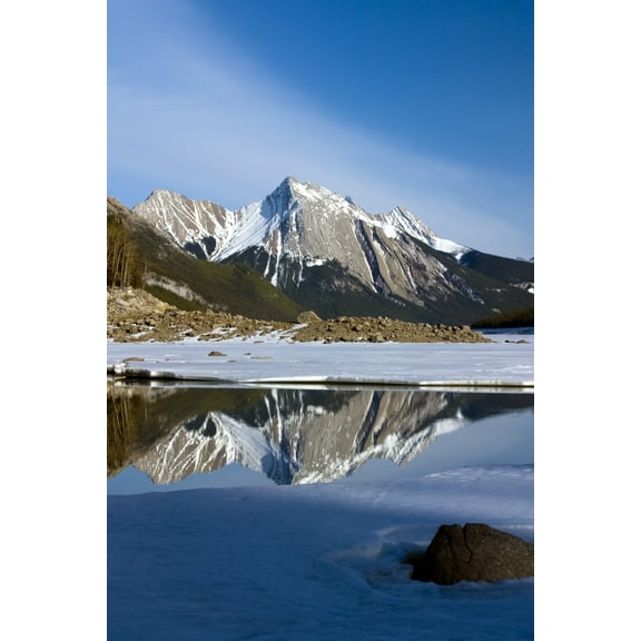 Medicine Lake Jasper National Park Alberta Canada Poster Print