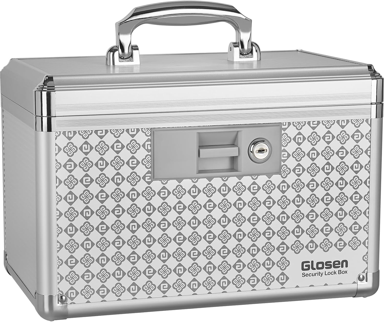 Medicine Lock Box Storage Lock Box Silver 12 X 7.68 X 7.87 Inch 【Medium ...