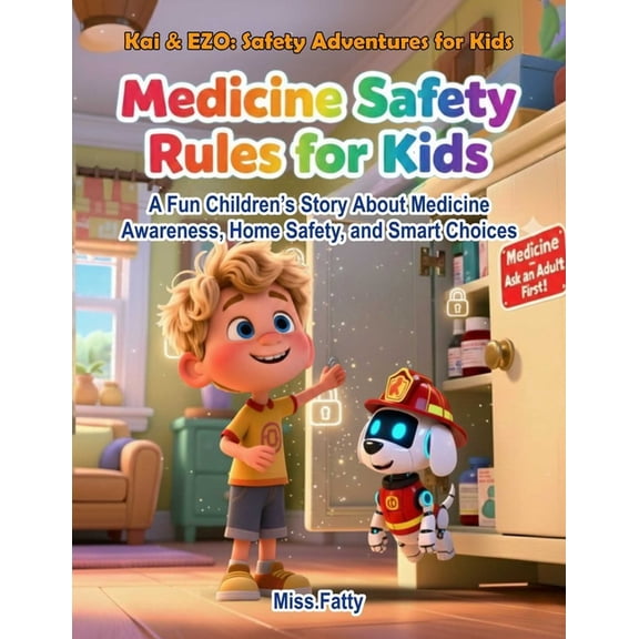 Kai & Ezo: Safety Adventures for Kid Medicine Safety Rules for Kids: A Fun Children's Story About Medicine Awareness, Home Safety, and Smart Choices, (Paperback)