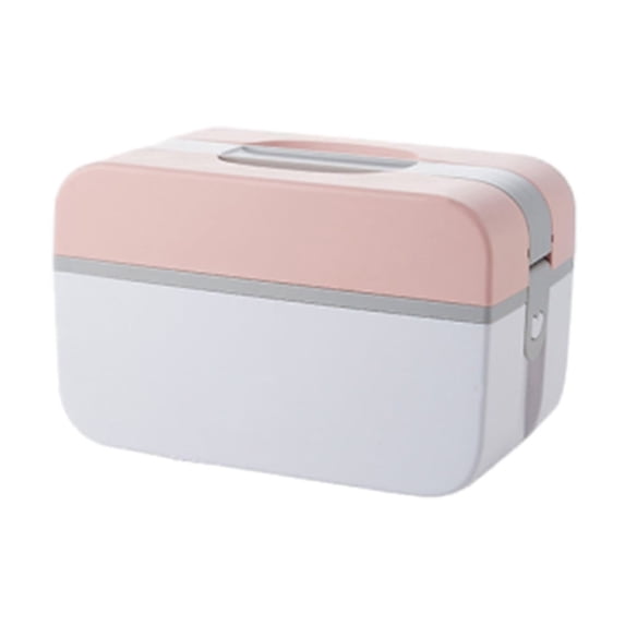 Medicine Storage Box, Portable Pill Organizer Multi-layer First Aid Kit, Home Medication Organizer with Handle for Travel Car and Camping