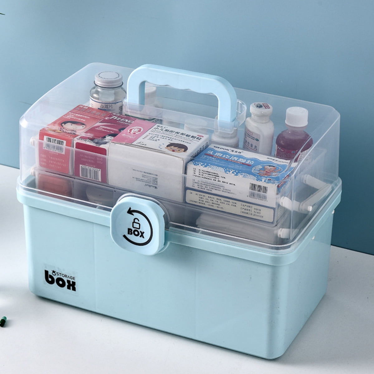 Medicine Storage Boxbox Container Medication Forhouseholdfamily Aid