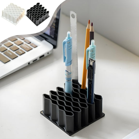 Medicine Storage Rack under 5! CQCYD Wave Storage Rack with Compartments, Desktop Organizer for Medicines Glue Strips Ointments, Multi-Purpose Plastic Storage Rack