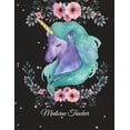thumbnail image 1 of Medicine Tracker : Sleepy Unicorn, Daily Medicine Record Tracker 120 Pages Large Print 8.5" X 11" Health Medicine Reminder Log, Treatment History, 1 of 1