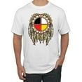 thumbnail image 1 of Medicine Wheel Dreamcatcher Native American Pop Culture Men's Graphic T-Shirt, White, Large, 1 of 3