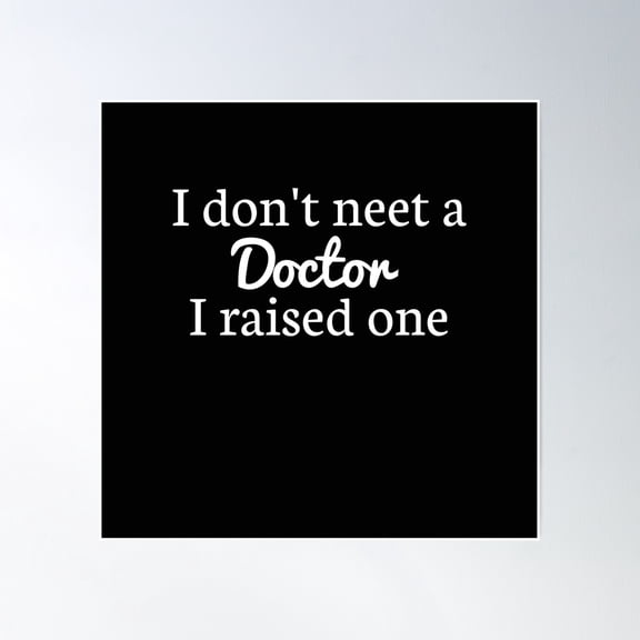 Medico Students T Poster Wall Art, Modern Wall Decor, 16x16 UNFRAMED