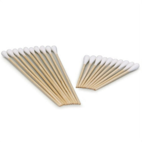Medicom 806 Cotton Tipped Applicators 6" Non-Sterile Wood Shaft 1000/Pk