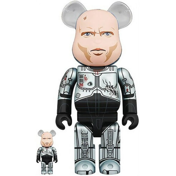 Medicom - Robocop - Murphy Head 100% & 400% Bearbrick 2Pk, Medicom, Gifts