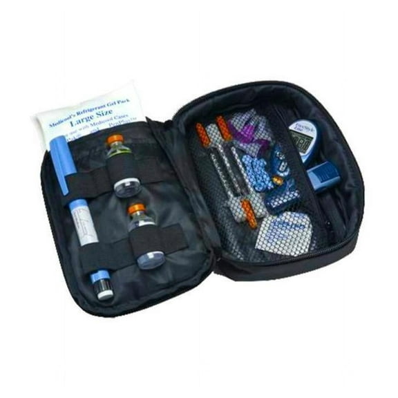 Medicool Daily Diabetic Organizer Portable Insulin Travel Case Large Gel Pack