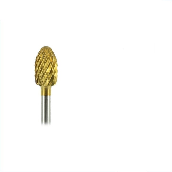 Medicool Gold Carbide -CC5- Football Filing and Shaping Cuticle Remove under Nails Manicure Bit