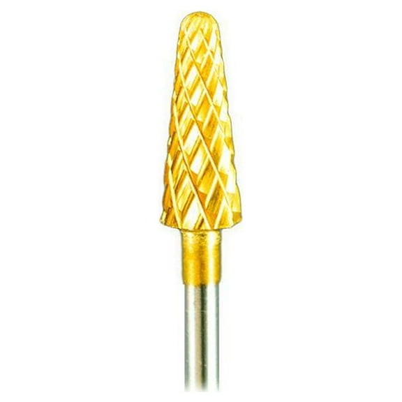 Medicool Gold Carbide Cone Filing Shaping and Clean under Nail Manicure Bit