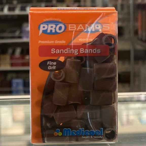 Medicool Health & Beauty Pro Bands Sanding Bands Fine Grit (100/box)