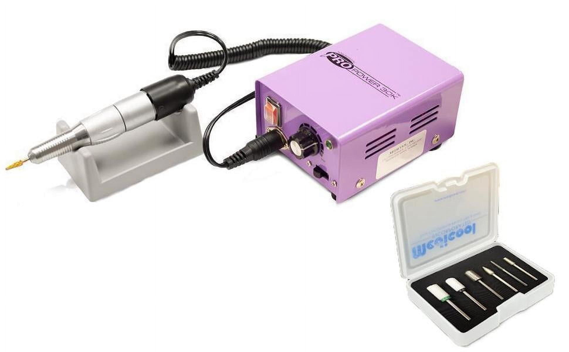 Medicool Pro Power 30K Electric Drill with 30,000 RPM Electric Nail Filing for Manicure and Pedicure with Bit Kit 1 Bundle