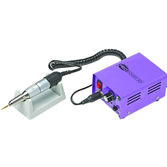 Medicool Pro Power 30K electric professional manicure nail filing drill system in purple