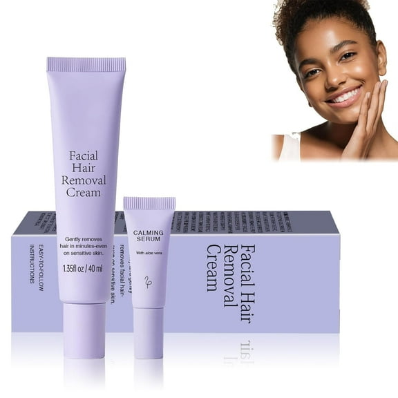 Medicpure Facial Hair Removal, Gentle Hair Removal Cream for Face and Body, Safe for Sensitive Skin, Smooth Results, Painless Formula (2)