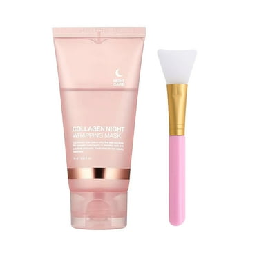Medicube Collagen Overnight Wrapping Peel Off Facial MasK Pack Elasticity & Hydration Care Reduces Sagging & Dullness Hydrolyzed Collagen For Glowing Skin Korean Skin Care,75ml