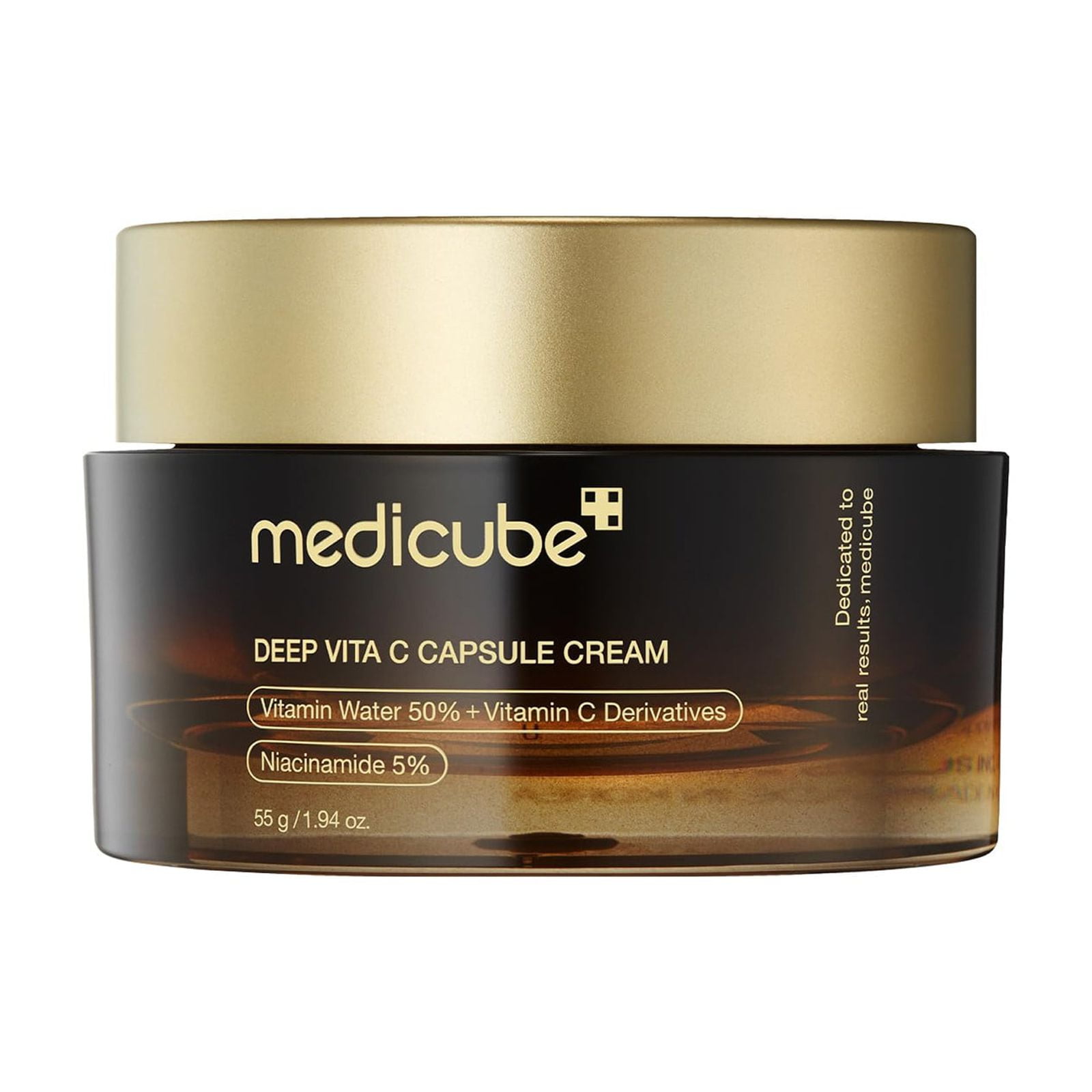 Medicube Deep Vitamin C Golden Face Moisturizer - Liposome for Wrinkles, Skin Radiance - Transparent Gel for Glow Hydration - Korean Skin Care 1.94 OZ
