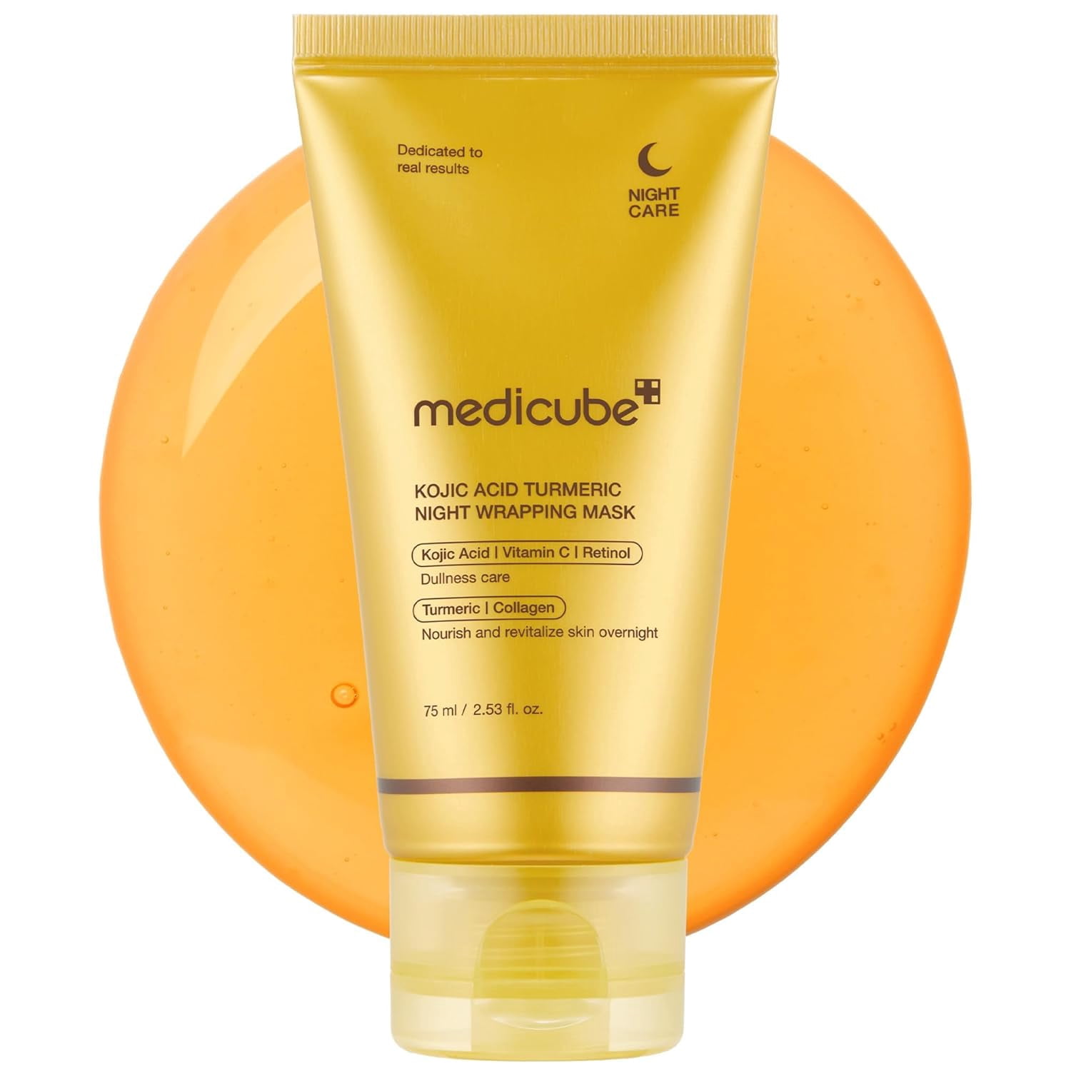 Medicube Kojic Acid Turmeric Night Wrapping Mask, 2.53 fl oz.