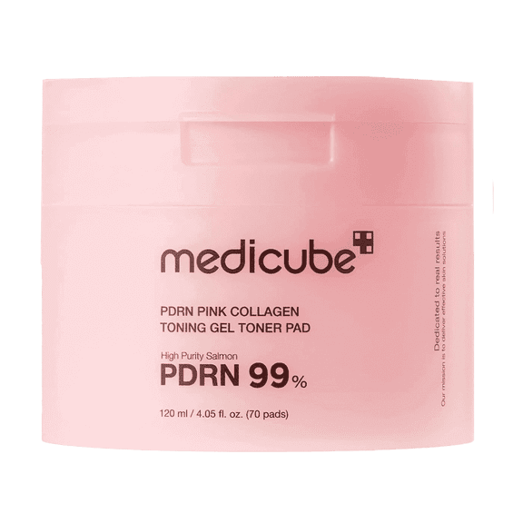 Medicube PDRN Pink Collagen Gel Toning Pad, 70 Pads