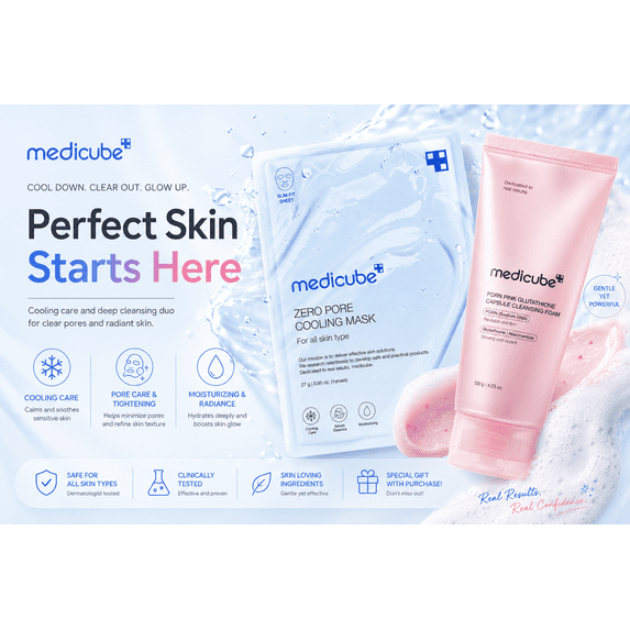 Medicube Zero Pore Cooling Mask Sheet, 1 Sheet